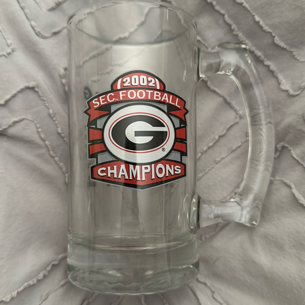 Georgia Bulldogs 2002 SEC Football Champions Beer Mug